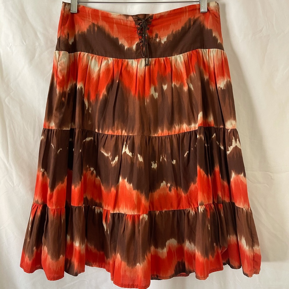 Dorothy Perkins Tie-Dye Peasant Midi Skirt